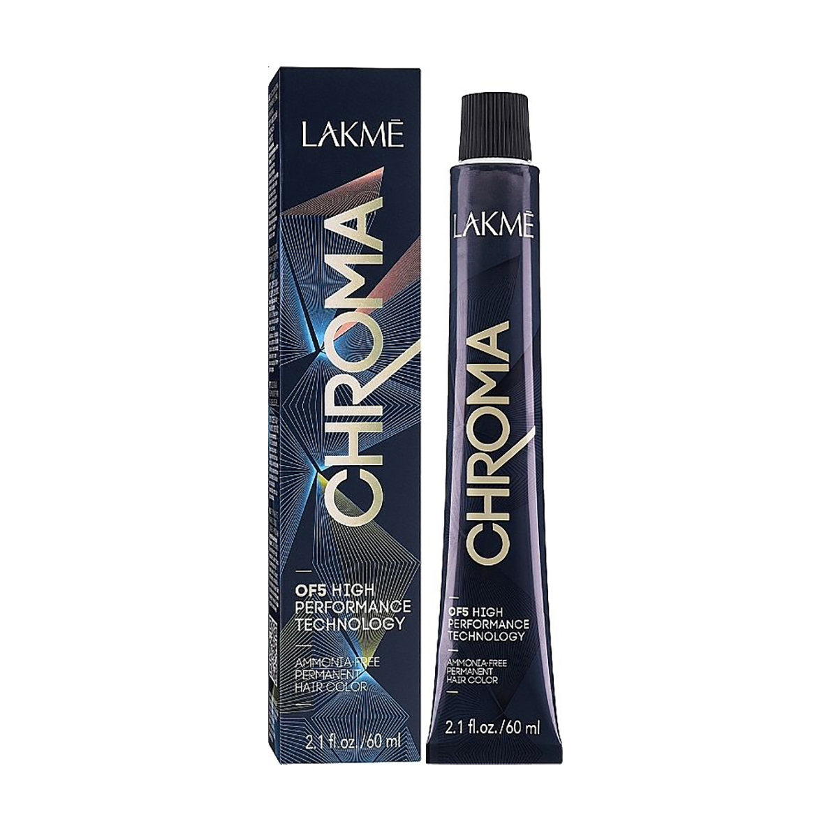 Напівперманентна фарба для волосся Lakme Chroma Permanent Hair Color 6/55 Насичений махагон темний блондин, 60 мл